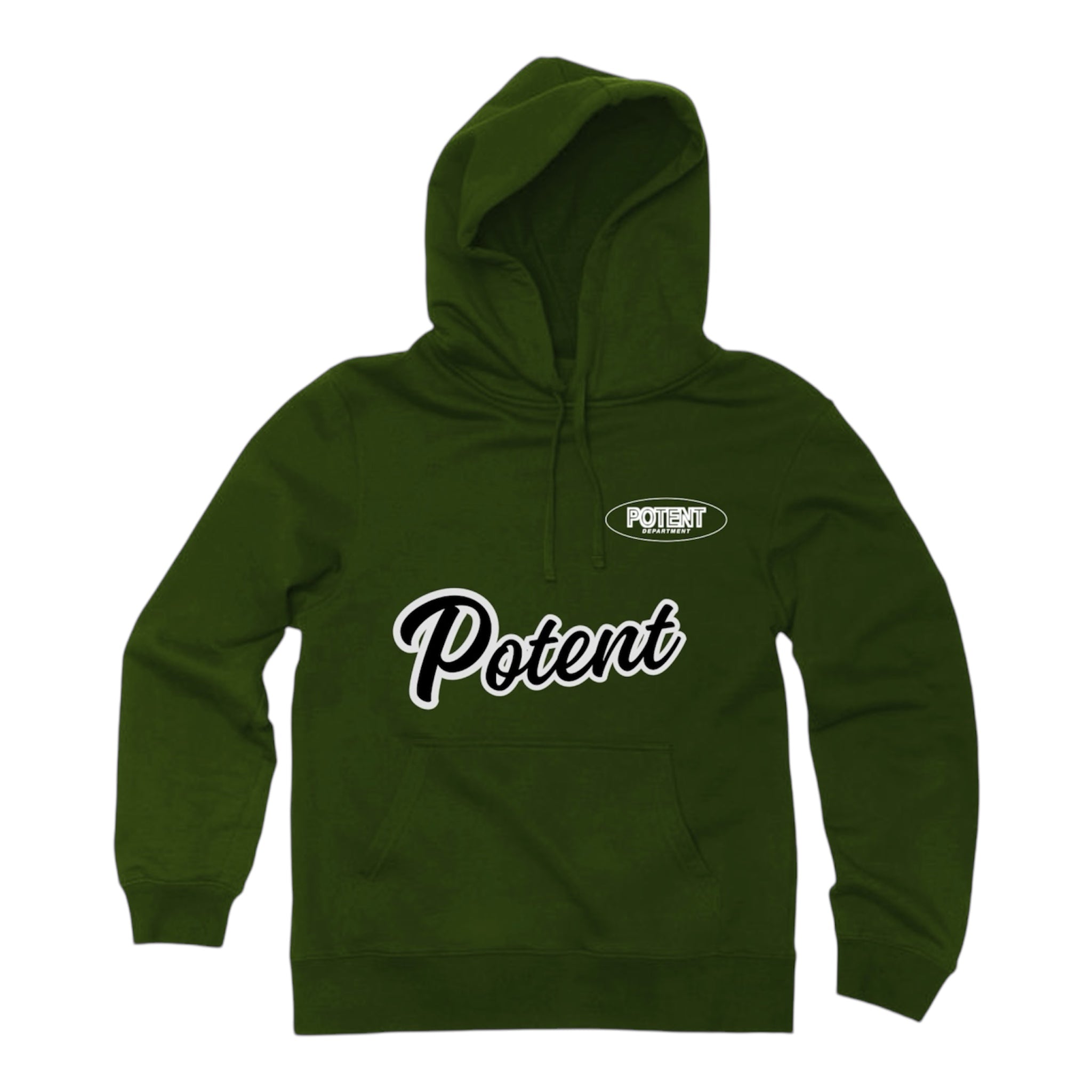 Potent Alumni Hoodie - Olive / Black / White