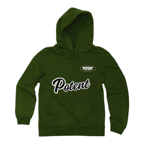 Potent Alumni Hoodie - Olive / Black / White