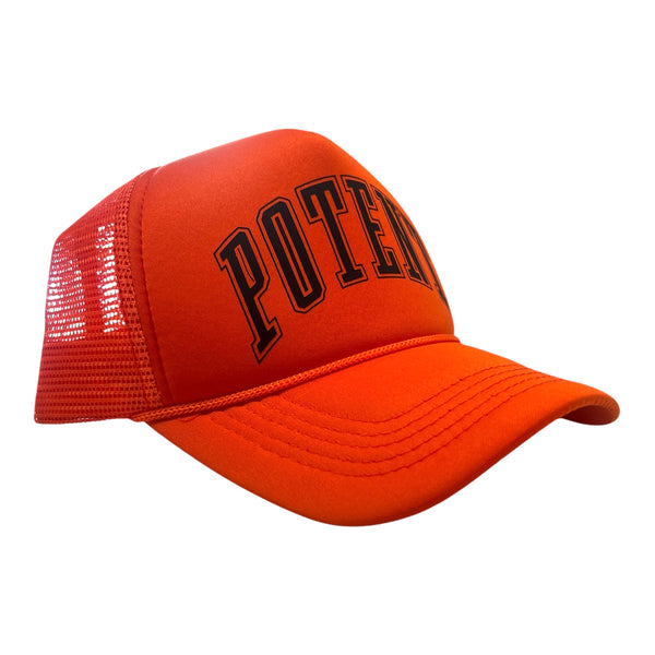 Potent Trucker Hat - Orange / Black
