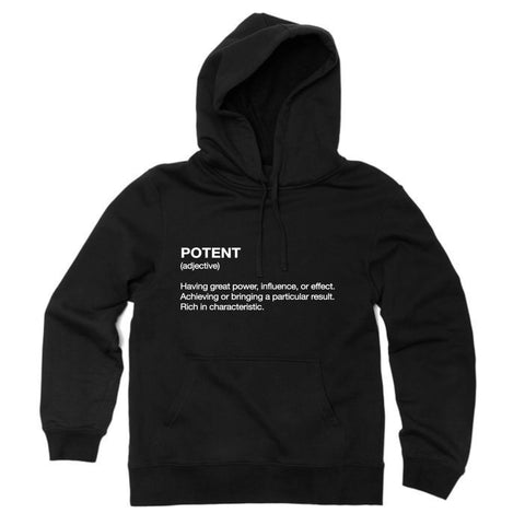Definition Of Potent Hoodie - Black / White