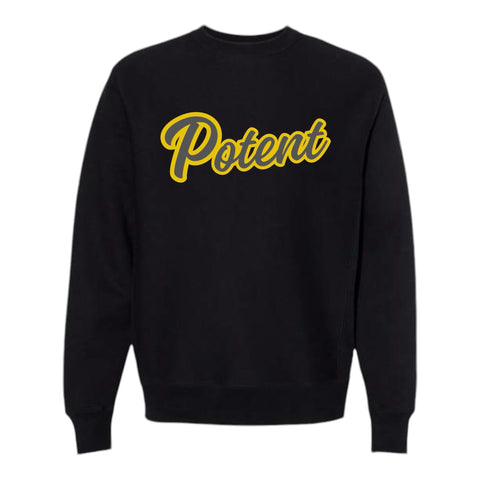 Potent Alumni Sweater - Black / Grey / Gold