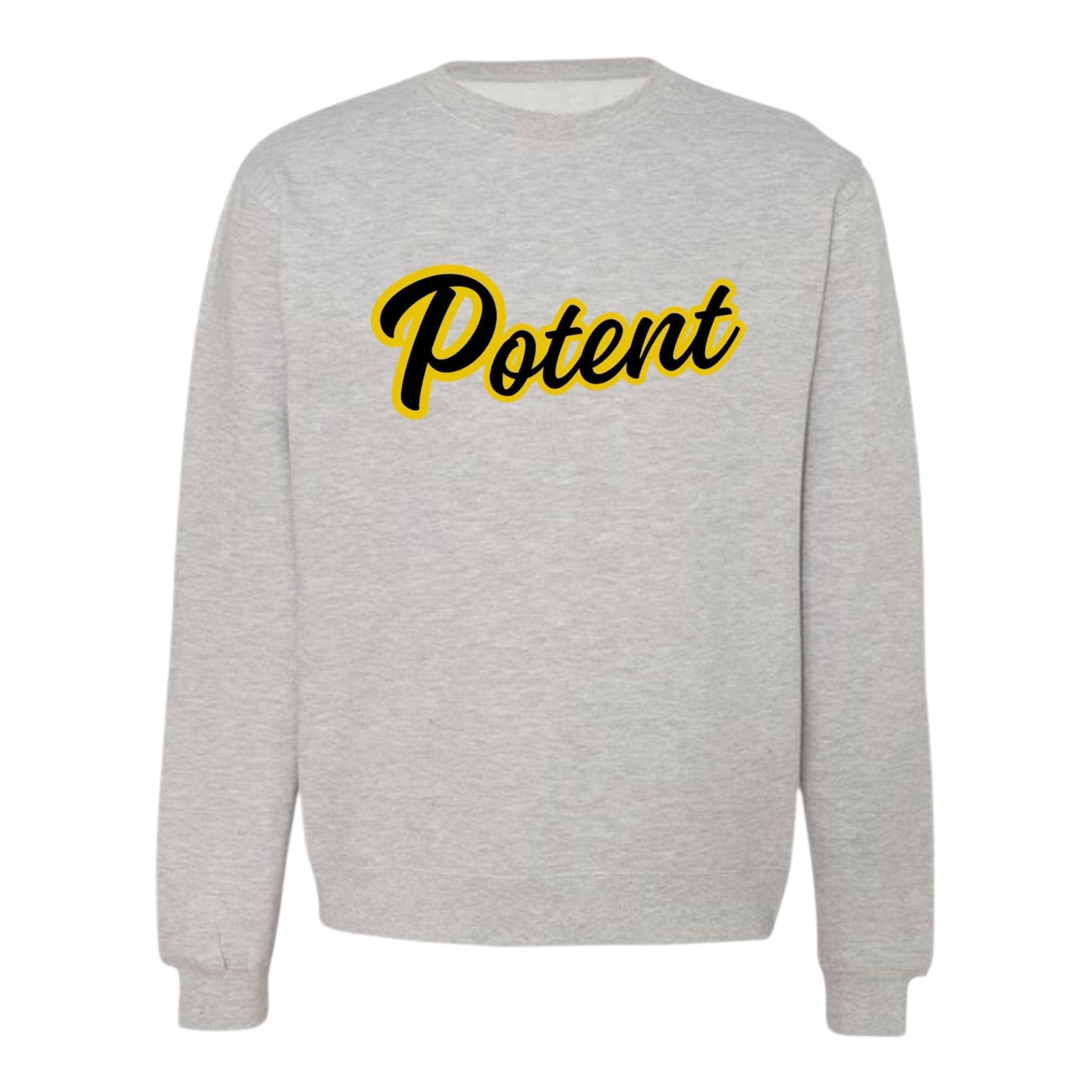 Potent Alumni Sweater - Grey / Black / Gold