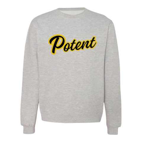 Potent Alumni Sweater - Grey / Black / Gold