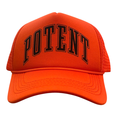 Potent Trucker Hat - Orange / Black