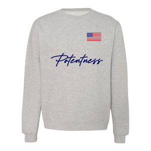 All American Potentness Sweater - Grey / Navy