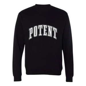 College Style Potent Sweater - Blk / White