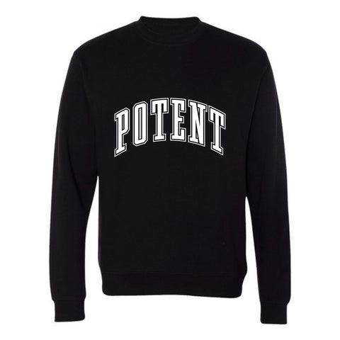 College Style Potent Sweater - Blk / White
