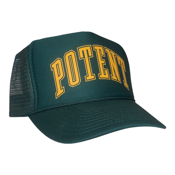 Potent Trucker Hat - Green / Yellow