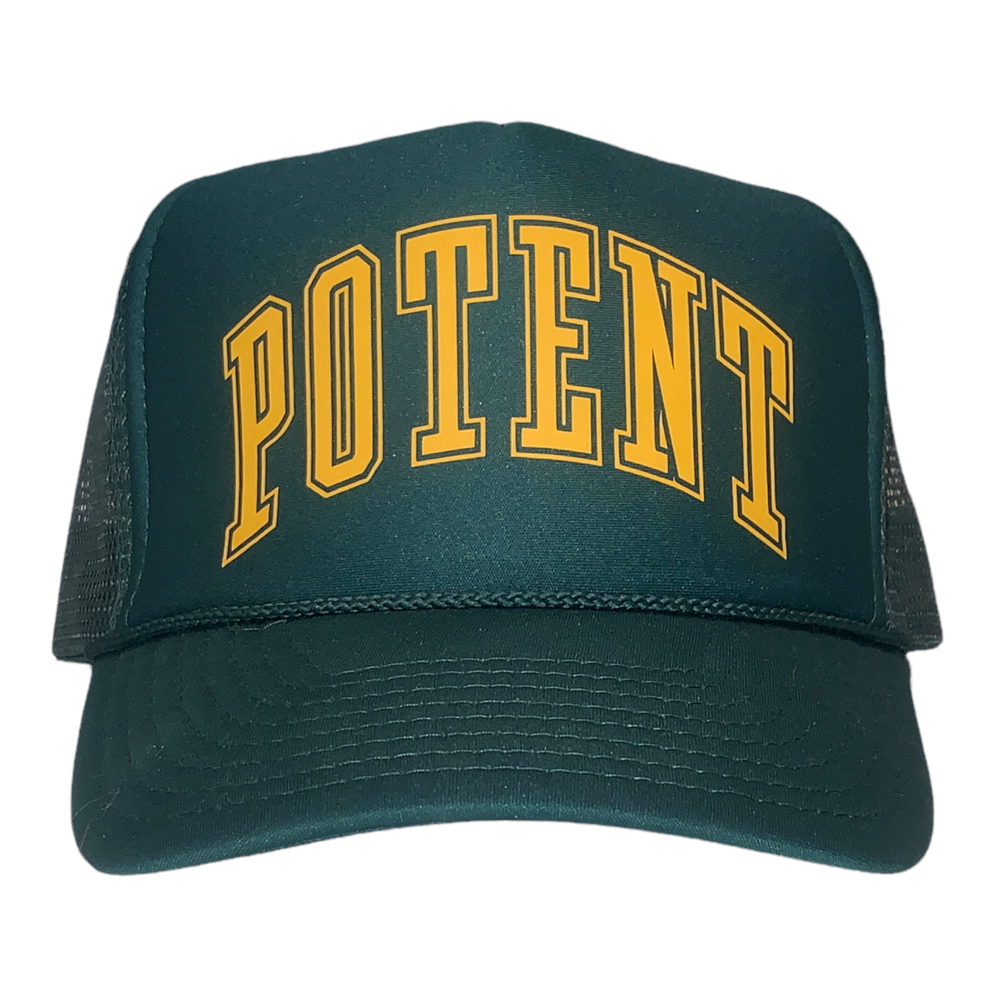 Potent Trucker Hat - Green / Yellow