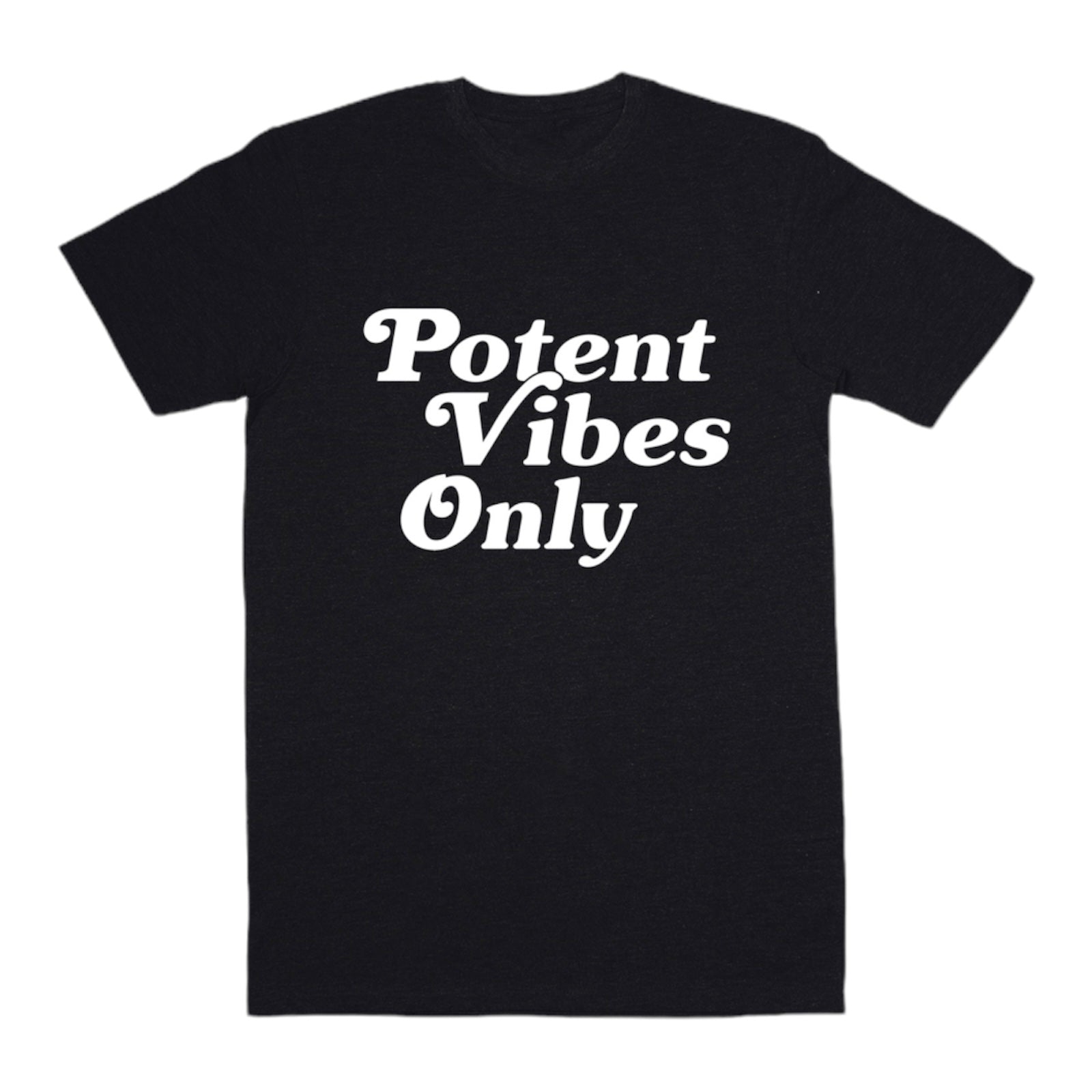 Super Potent Vibes Only T-Shirt - Blk / White